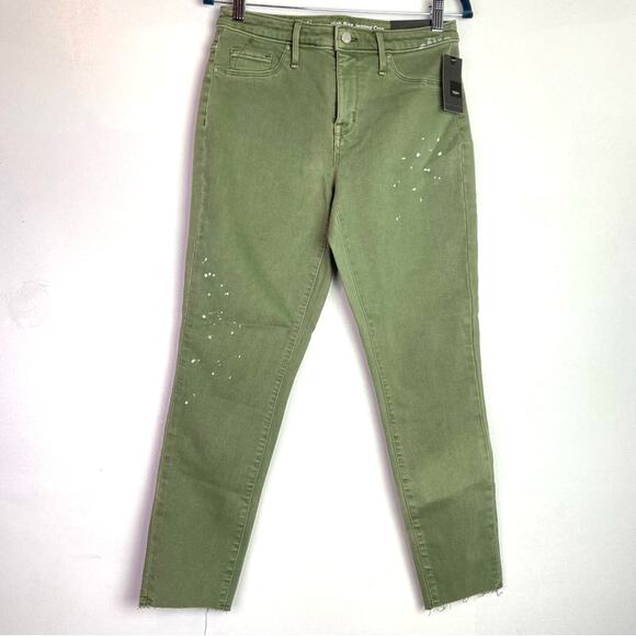 Mossimo | Green Jeans High Rise Jeggings Crop Jeans Stretch 6 - Picture 1 of 7
